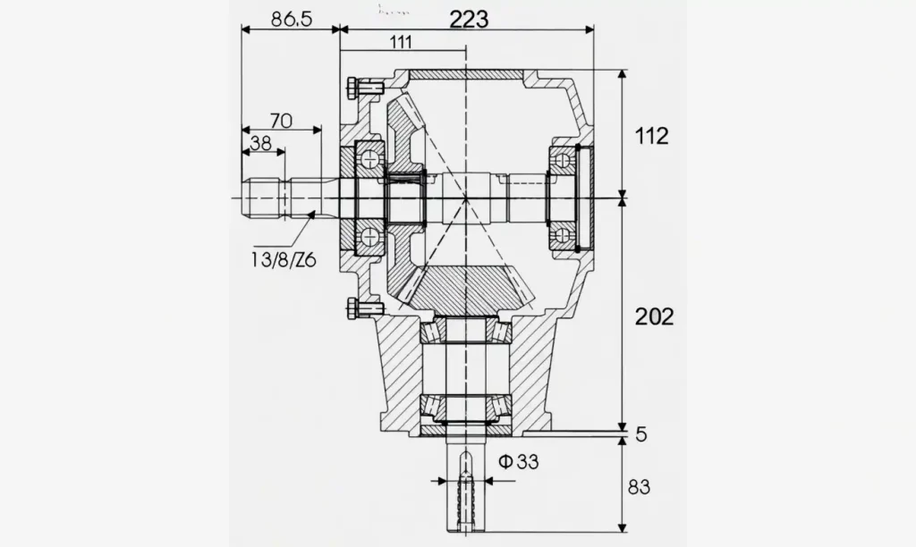 EP-75 Rotary Tiller Cultivator Gearbox — 75–125HP Heavy-Duty Agricultural Drive Solution EP-75 Rotary Tiller Cultivator Gearbox parameter