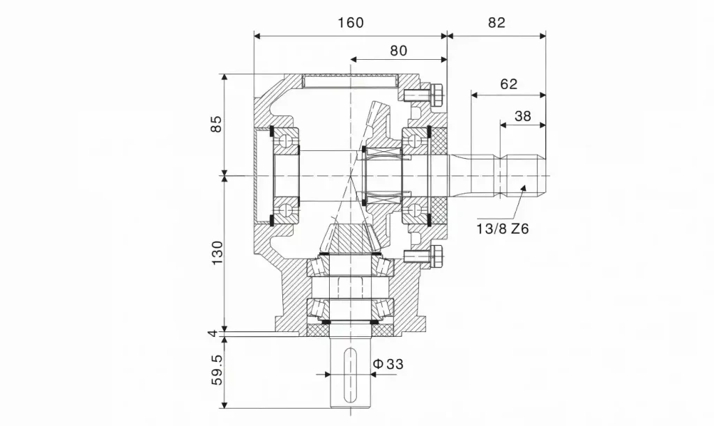 EP-9.310 High-Torque Rotary Tiller Gearbox parameter