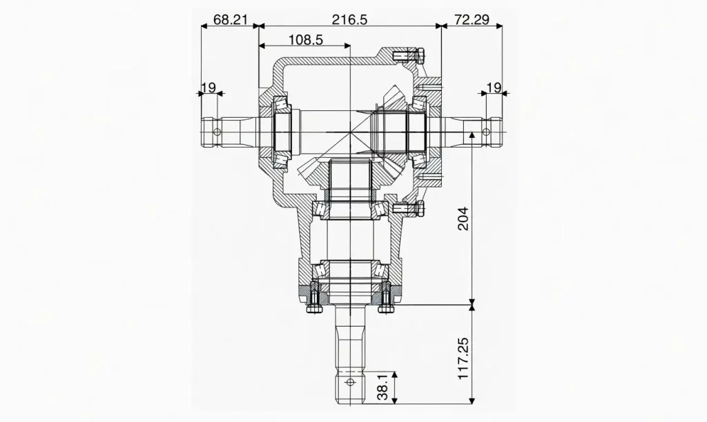 Rotary Cutter Gearboxes – Parts Diagram