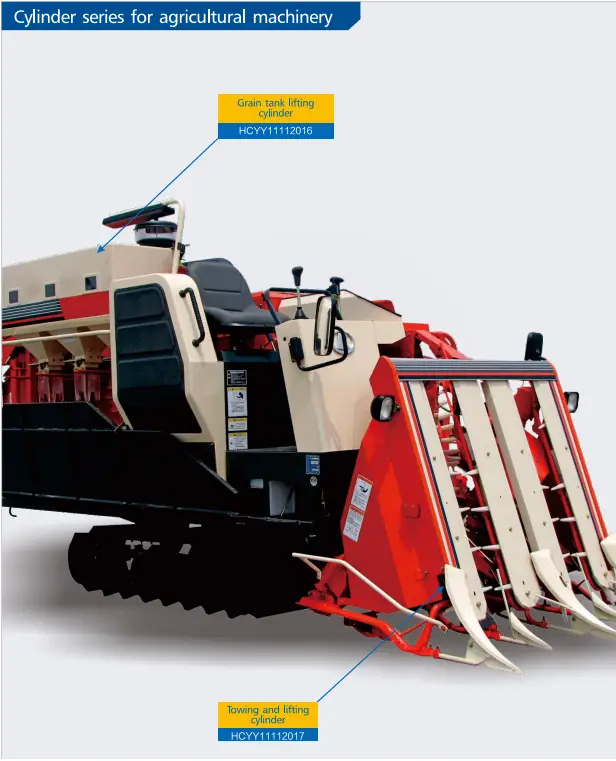 agricultural machinery hydraulic cylinder series towing lifting implement grain tank combine harvester