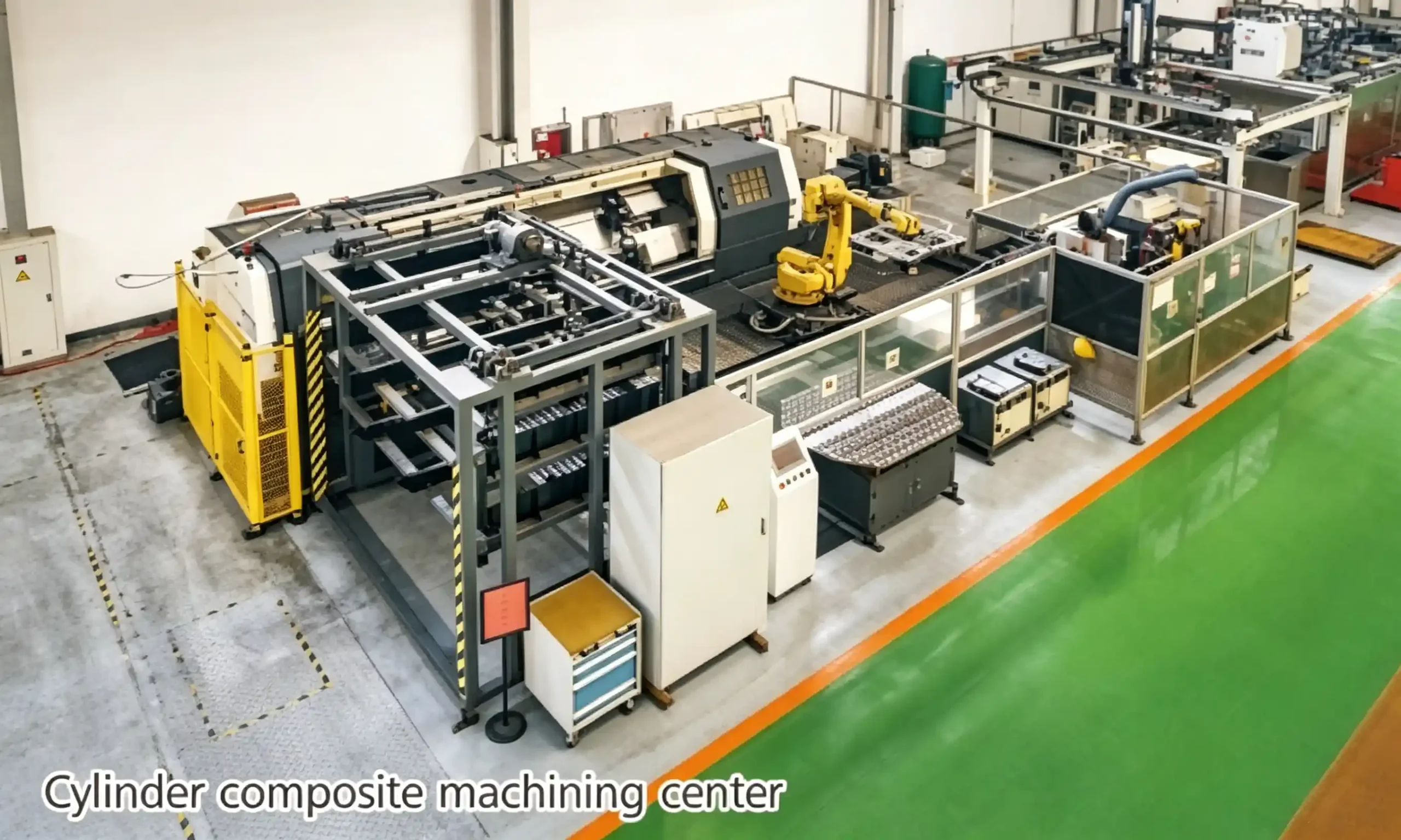 Forklift hydraulic cylinder assembly workshop