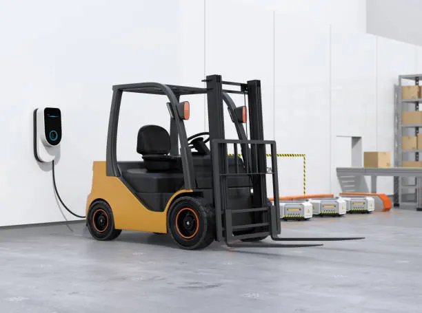Forklift mast bracket cylinder application