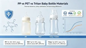 PP vs PET vs Tritan Baby Bottle Materials