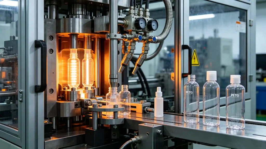 Process Details of the Bottle Blowing Machine