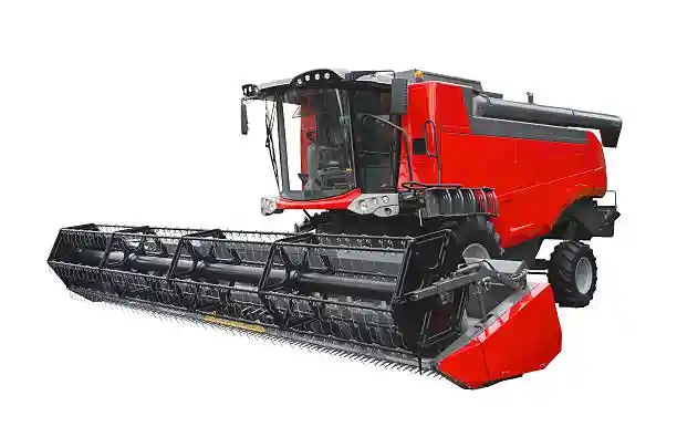 Reaper harvester header hydraulic cylinder application