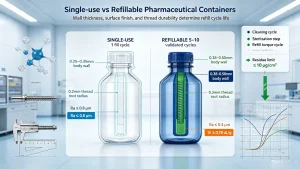 Refillable Container Production & Cleaning Validation Workflow