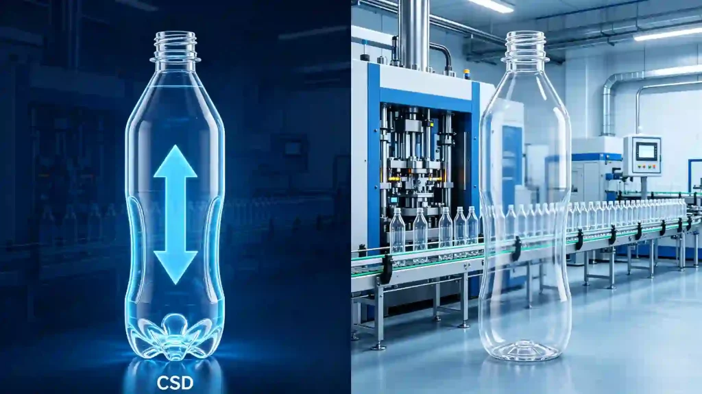 Structural Differences Between CSD Bottles and Still Water Bottles