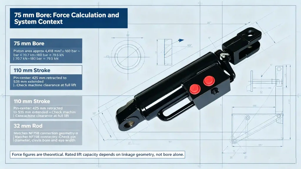 75 mm Bore_ Force Calculation and System Context